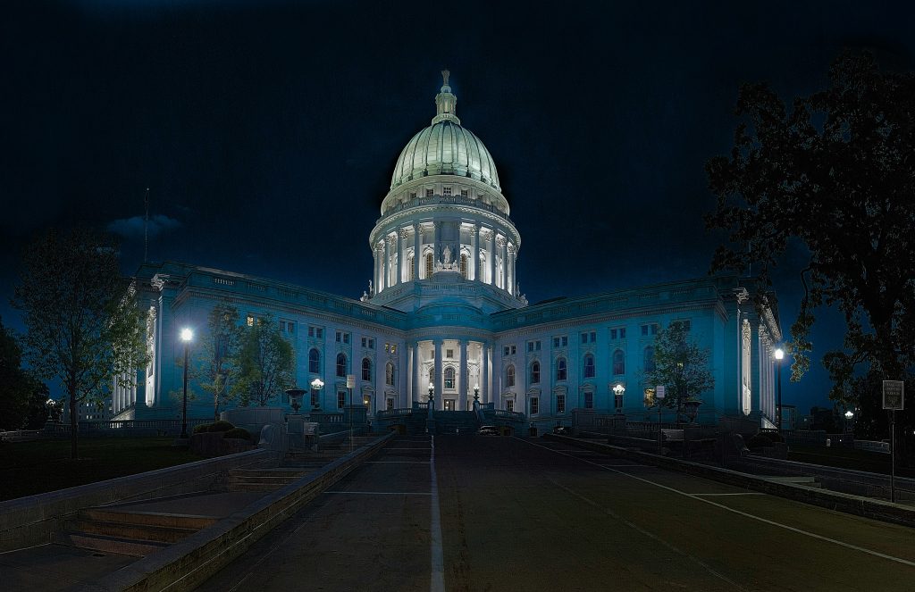 Panoramic image of the Capitol building