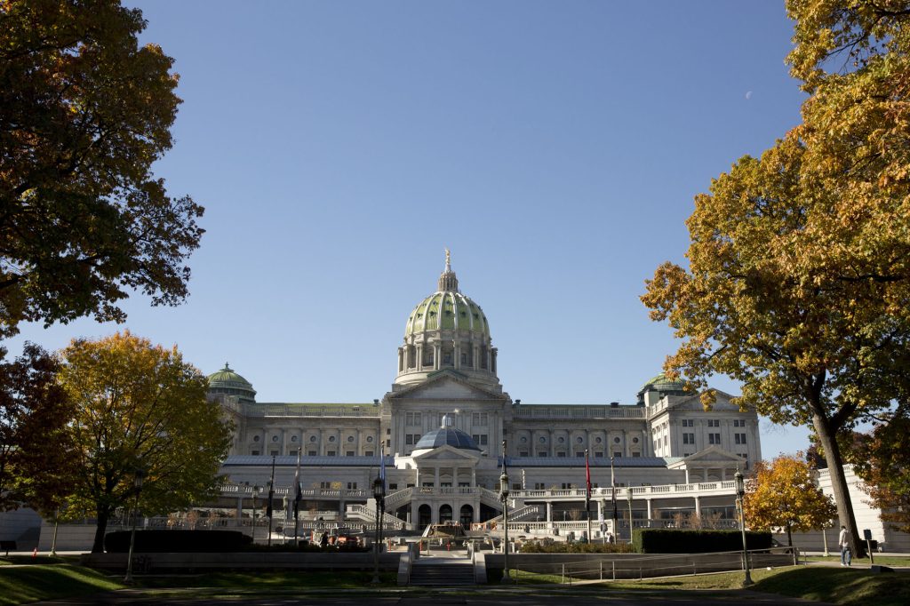 The State Capitol Building, Pennsylvania.